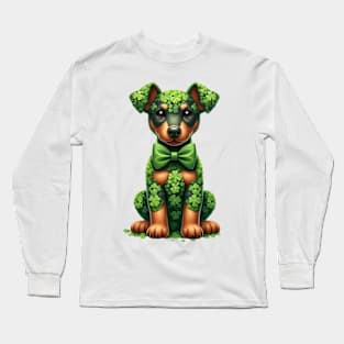 Clover Doberman Pinscher Dog St Patricks Day Long Sleeve T-Shirt